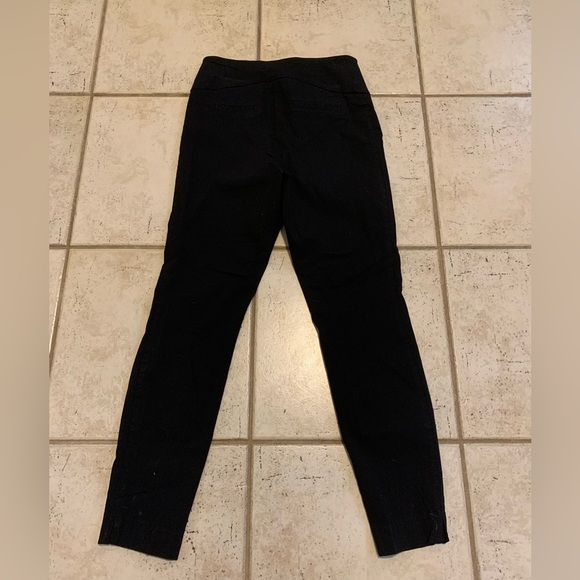 Ricki's Black Pull-On Ankle Pants S/P Small Petite Stretch Work Trousers - Picture 2 of 6